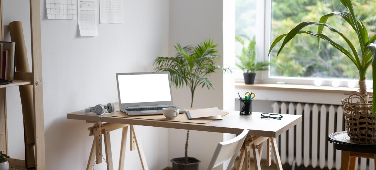 espace de travail dans un appartement