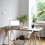 espace de travail dans un appartement