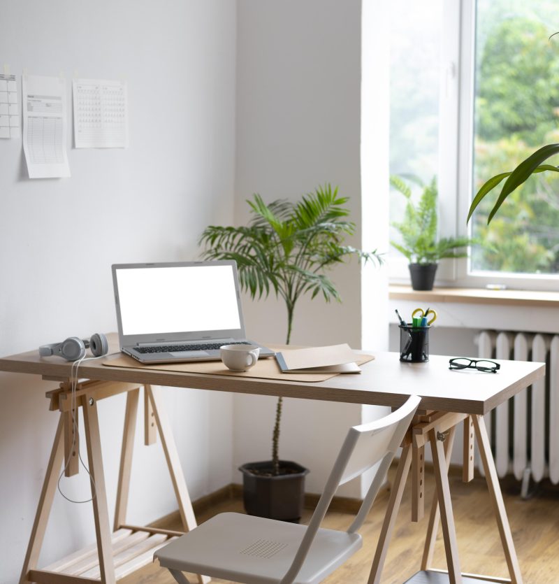 espace de travail dans un appartement